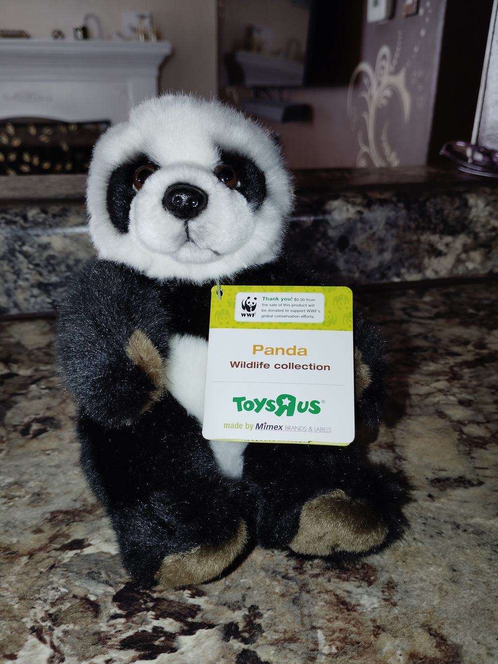 ToysRUs Plush Panda - Black & White Wildlife Stuffed Animal